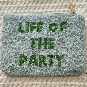 Kate Spade Beaded Clutch - Blue and Green